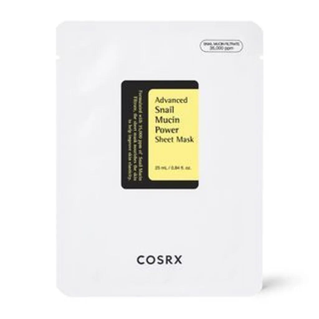 COSRX Snail Mucin Sheet Mask - Deep Hydration & Repair for Glowing