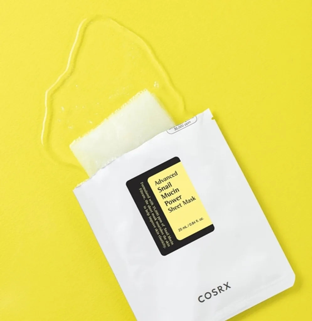 COSRX Snail Mucin Sheet Mask - Deep Hydration & Repair for Glowing