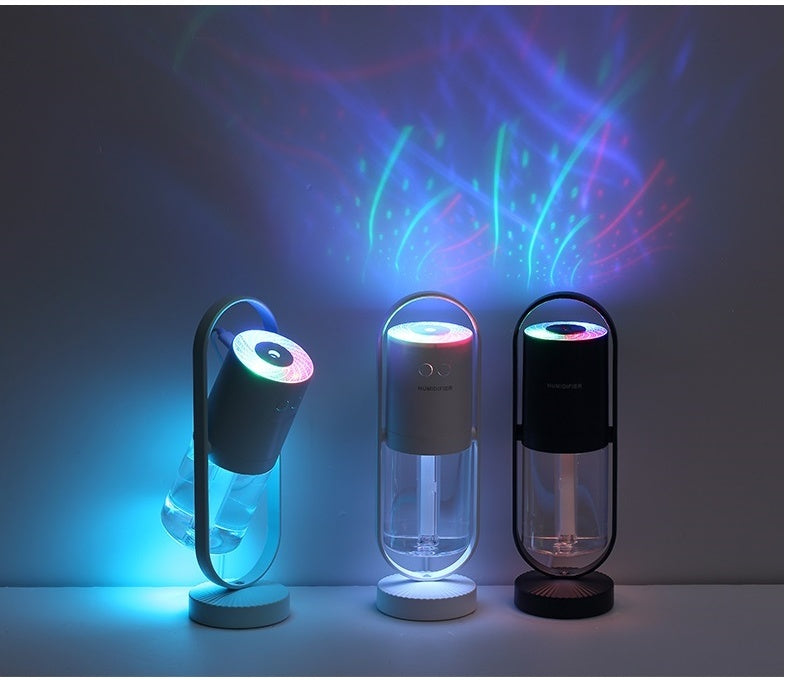 Magic Shadow Projection Humidifier - USB Air Purifier with Night Light