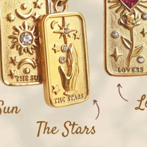 18K Gold-Plated Tarot Card Necklace