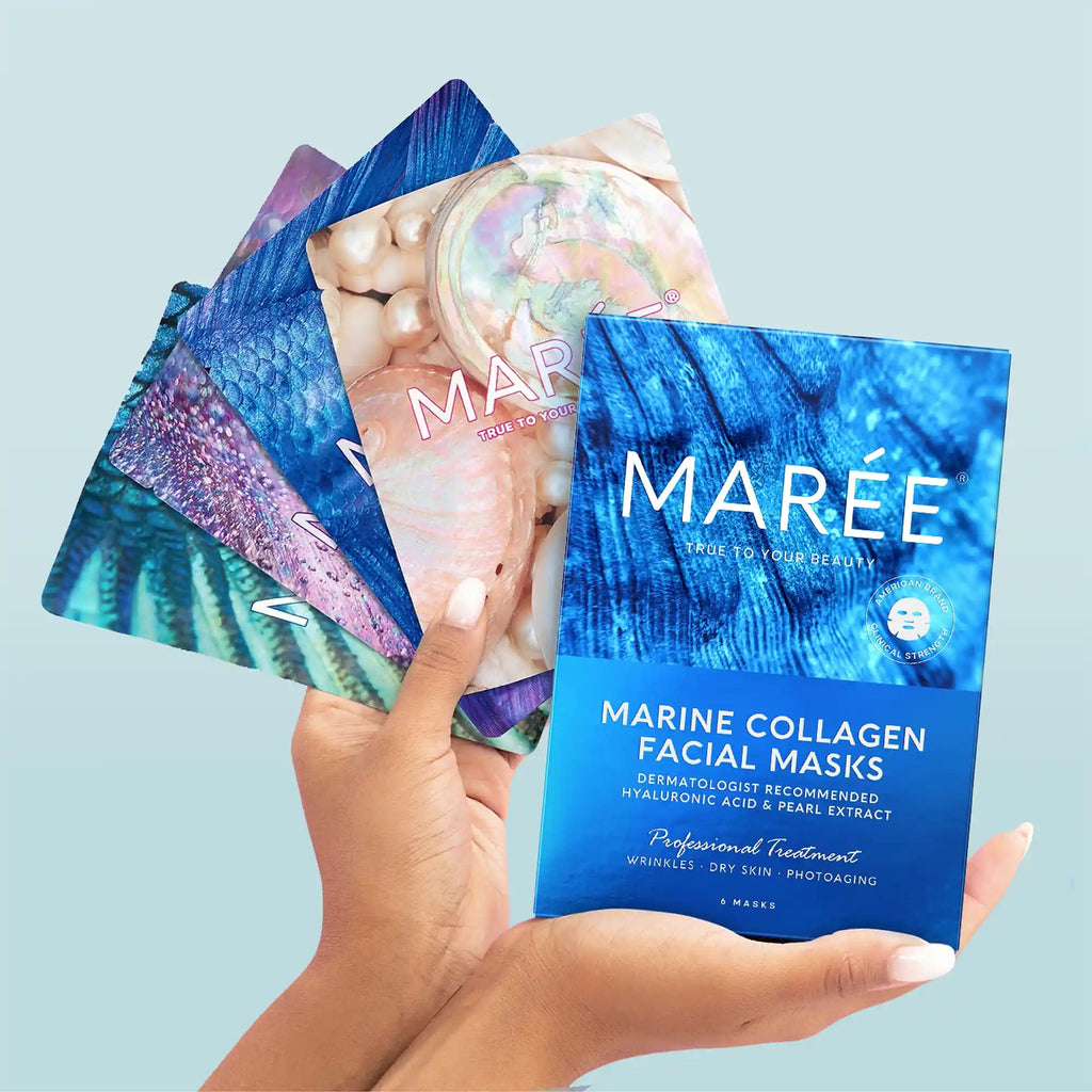 MAREE Collagen Facial Mask with Hyaluronic Acid - Deep Hydration & Anti-Aging