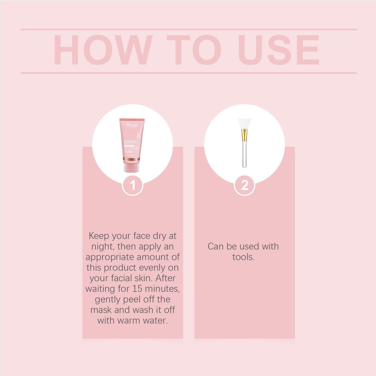 Hoygi Collagen Anti-Wrinkle Peel-Off Mask - Firm, Smooth & Rejuvenate Aging Skin