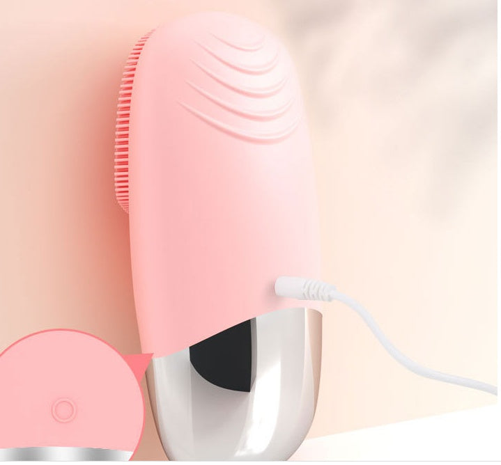 Silicone Sonic Facial Cleansing Brush – Electric Face Massager & Deep Pore Cleanser