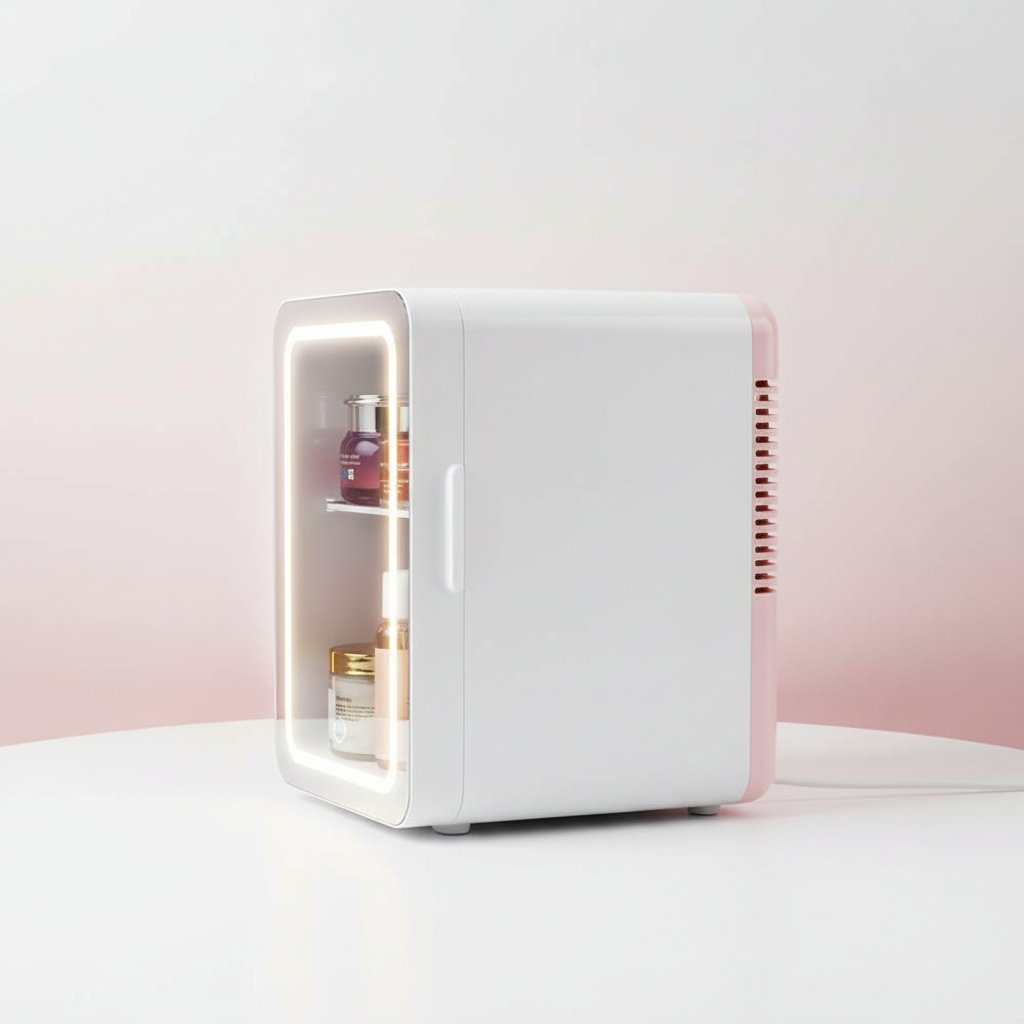 Mini Makeup Fridge - Side View