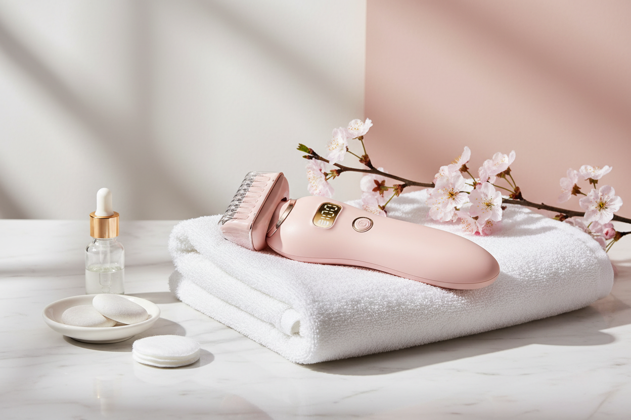 Women's Electric Hair Remover Lifestyle Image